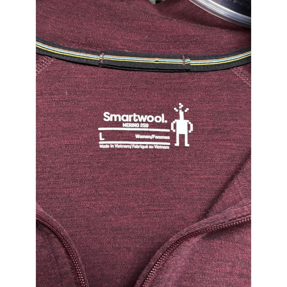 Smartwool Women's Classic Thermal Merino Base Layer 1/4 Zip - Picture 4 of 5
